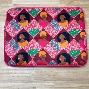 Izzy & Liv Laptop‎ Sleeve Neoprene Fuschia Diamond Ladies Print NWOT